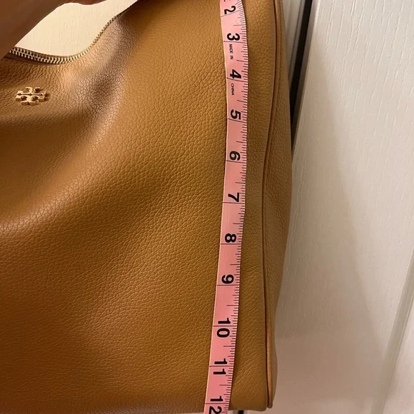 Tory Burch Pebbled Leather Hobo Tote - Picture 7 of 9